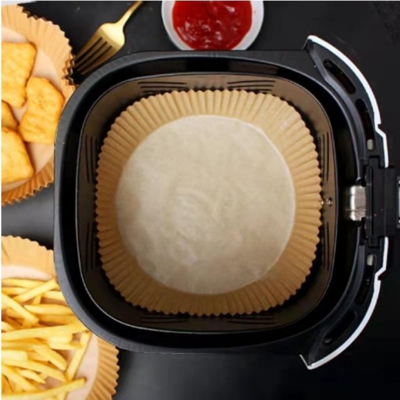 100 Air Fryer Disposable Non-Stick Oil Proof Waterproof Baking Paper Liners - Picture 6 of 10